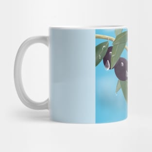 Olives with water drops Mug